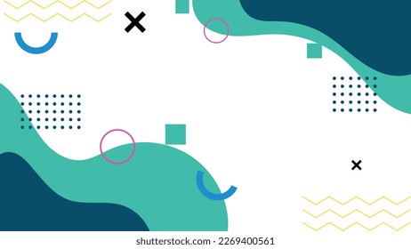modern geometric abstract background.memphis style design Illustration