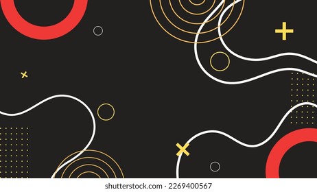 modern geometric abstract background.memphis style design Illustration