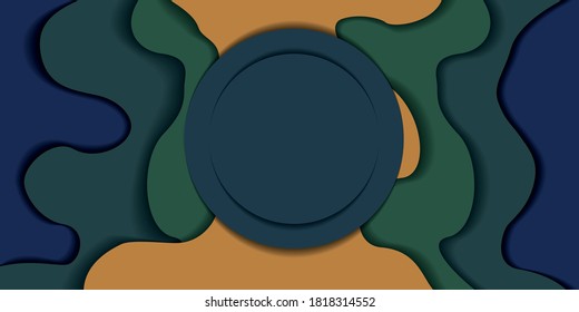 Modern geometric abstract colorf background. geometric background papercut design. Template for modern design, decorated, brochures, flyers and advertisements.
