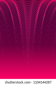 Modern geometric abstract covers. Bright pink gradient composition. Futuristic design. Eps10 vector.