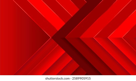 modern Geometric Abstract design with Red color background for template, poster, flyer design. Vector illustration 0582