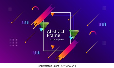 modern geometric abstract frame design