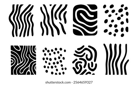 Modern Geometric Abstract Line Texture Design