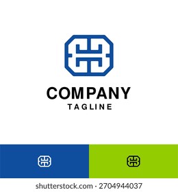 Plantilla geométrica y abstracta moderna del diseño del logotipo