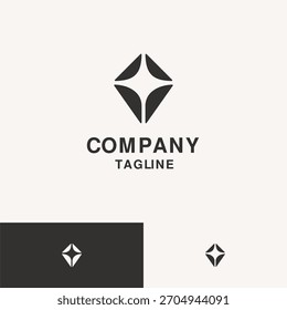 Modelo moderno de design de logotipo geométrico e abstrato