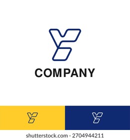 Plantilla geométrica y abstracta moderna del diseño del logotipo