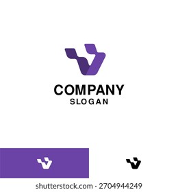 Modelo moderno de design de logotipo geométrico e abstrato