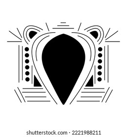 modern geometric abstract ornament for background