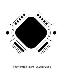 modern geometric abstract ornament for background