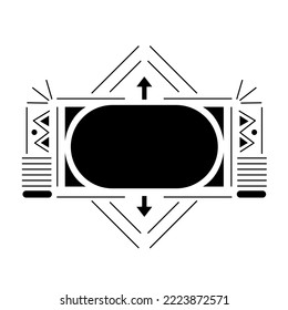 moderne, geometrische abstrakte Ornament auf Hintergrund