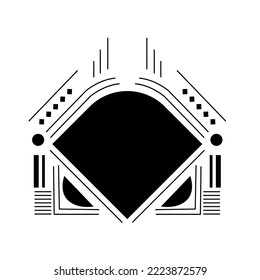 modern geometric abstract ornament for background