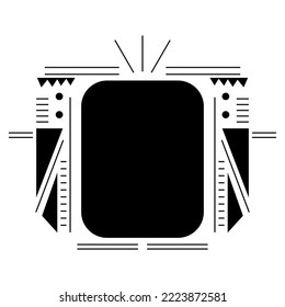 modern geometric abstract ornament for background