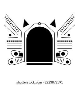 moderne, geometrische abstrakte Ornament auf Hintergrund