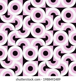 Diseño de patrones abstractos geométricos modernos con formas geométricas simples y formas coloridas básicas. Excelente para uso en artes de afiches, diseño web, presentación de marca, impresión de álbumes, textura de moda, etc.