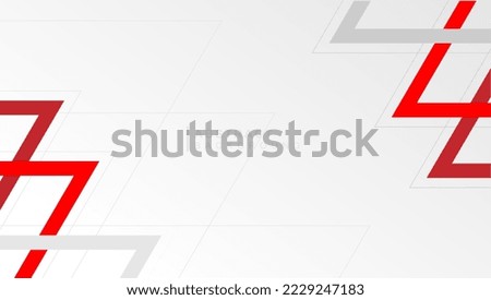Modern geometric abstract red white background