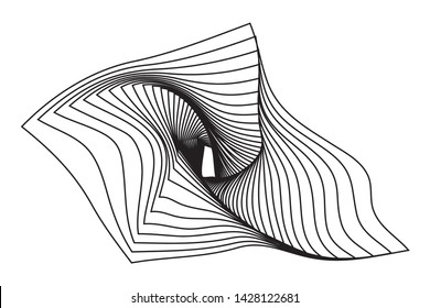 Modern geometric abstract shape. Universal vector design element for web banner, posters, backgrounds