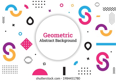 Modern Geometric Abstract Shapes And Background