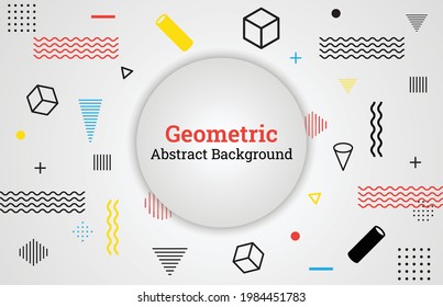 Modern Geometric Abstract Shapes And Background