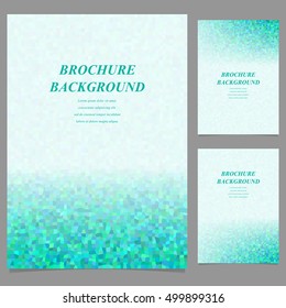 Modern geometric abstract vector brochure template design
