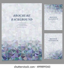 Modern geometric abstract vector brochure template design
