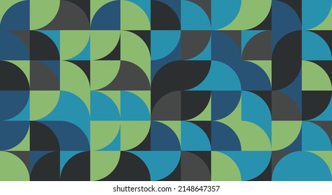 Modern geometric abstract vector design in constructivist style with beautiful color palette. Ideal use for web design, web banner, business card, branding, fabric print, wallpaper, branding.