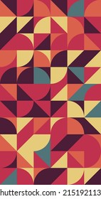 Diseño vectorial abstracto geométrico moderno en estilo constructivista con hermosa paleta de colores. Ideal para el diseño web, banner web, tarjeta de visita, marca, impresión de tela, papel tapiz, marca.