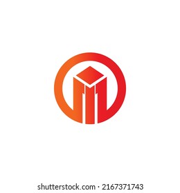 Logo vectorial abstracto moderno y geométrico o diseño de elementos. Mejor para identidades y lotipos