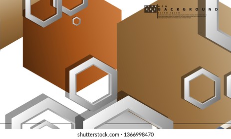 Modern geometric abstract vector templates stone and brick color compositions. Vector illustration