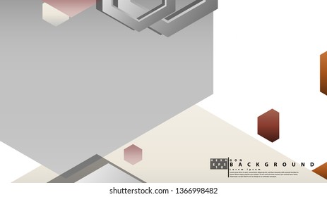 Modern geometric abstract vector templates stone and brick color compositions. Vector illustration