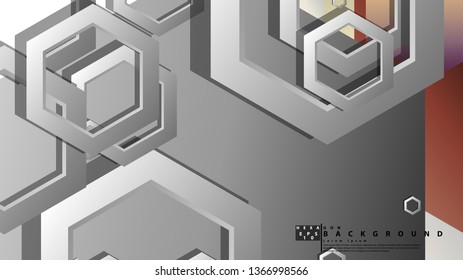 Modern geometric abstract vector templates stone and brick color compositions. Vector illustration