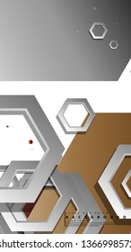 Modern geometric abstract vector templates stone and brick color compositions. Vector illustration