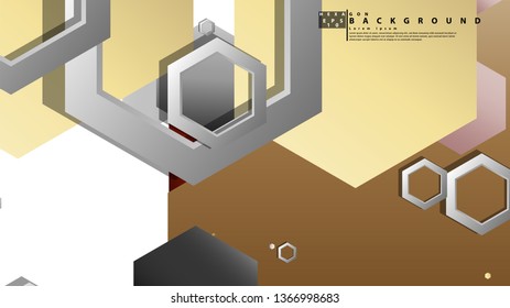 Modern geometric abstract vector templates stone and brick color compositions. Vector illustration