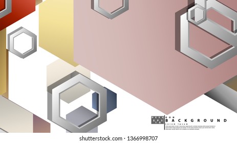 Modern geometric abstract vector templates stone and brick color compositions. Vector illustration