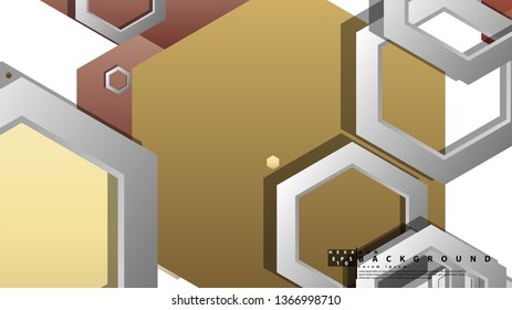 Modern geometric abstract vector templates stone and brick color compositions. Vector illustration