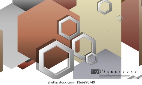 Modern geometric abstract vector templates stone and brick color compositions. Vector illustration