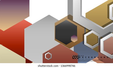 Modern geometric abstract vector templates stone and brick color compositions. Vector illustration