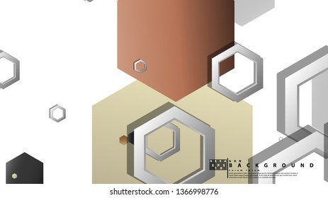 Modern geometric abstract vector templates stone and brick color compositions. Vector illustration