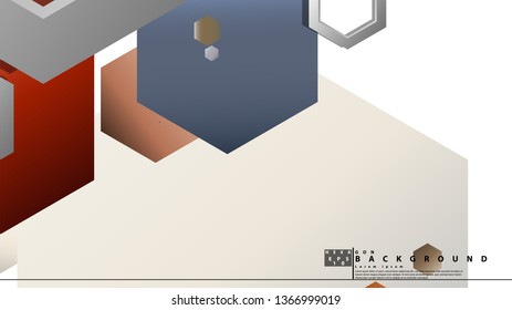 Modern geometric abstract vector templates stone and brick color compositions. Vector illustration