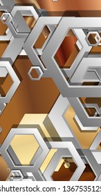 Modern geometric abstract vector templates wood color compositions. Vector illustration