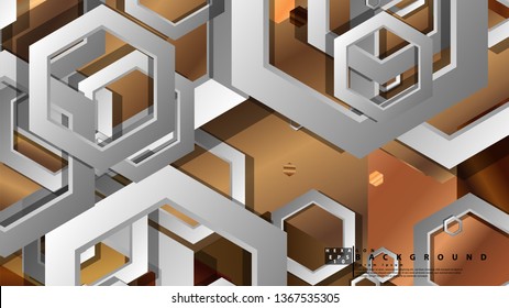 Modern geometric abstract vector templates wood color compositions. Vector illustration