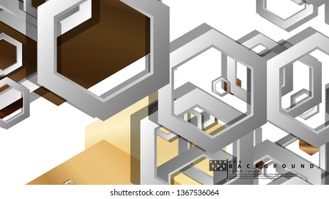 Modern geometric abstract vector templates wood color compositions. Vector illustration