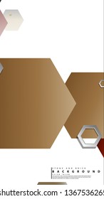 Modern geometric abstract vector templates stone and brick color compositions. Vector illustration