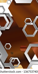 Modern geometric abstract vector templates wood color compositions. Vector illustration