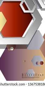 Modern geometric abstract vector templates stone and brick color compositions. Vector illustration