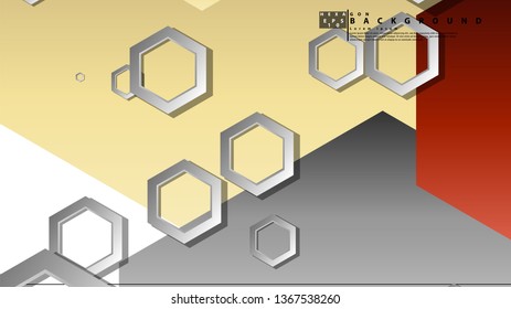 Modern geometric abstract vector templates stone and brick color compositions. Vector illustration