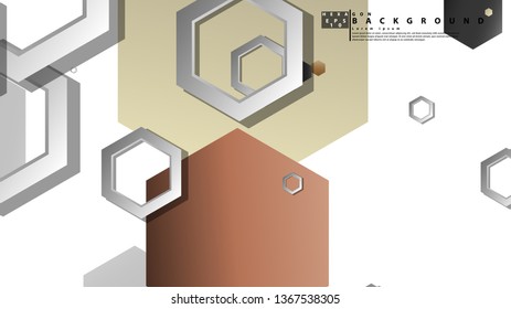 Modern geometric abstract vector templates stone and brick color compositions. Vector illustration
