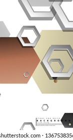 Modern geometric abstract vector templates stone and brick color compositions. Vector illustration