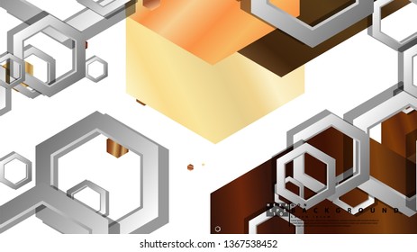 Modern geometric abstract vector templates wood color compositions. Vector illustration