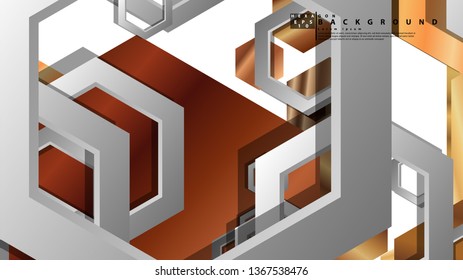 Modern geometric abstract vector templates wood color compositions. Vector illustration