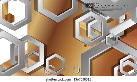 Modern geometric abstract vector templates wood color compositions. Vector illustration